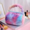 Wholesale Colorful Plush Makeup Storage Bag