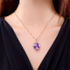 Wholesale Heart Shaped Stone Alloy Necklaces