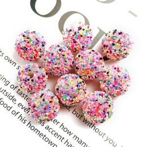 C3 golden mixed black-white ball / 16MM straight hole