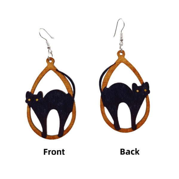 O1CN01oMLqA41MP9dIZ4x6l_2213147401426-0-cib Wholesale Halloween Double Sided Wood Earrings