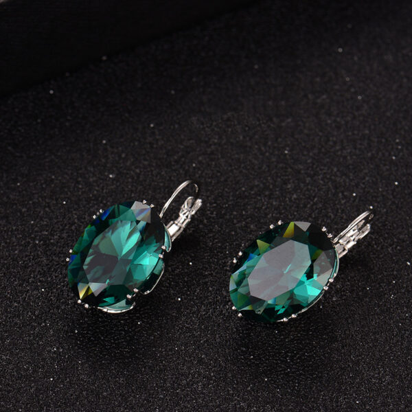 Wholesale Micropaved Square Diamond Zirconia Earrings
