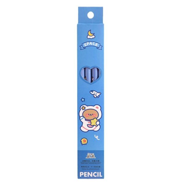 Wholesale Wooden Cartoon Astronaut Box 4 Pencils
