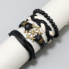 Wholesale Vintage Hand Made Leather Bracelet Set of Four