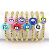 O1CN01oQQOWu1DoUx0LTlOz__2208521520263-0-cib Wholesale Drip Oil Plastic Heart Shape Devil's Eye Copper Bead Braided Bracelet