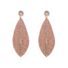 Wholesale Leather Leaf Shape Drop Earrings