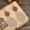 O1CN01oRB2NY1qyMbUqkGs5_2206372095564-0-cib Wholesale Vintage Hollow Spider Web Spliced Wood Chip Leather Earrings