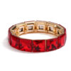 Wholesale Geometric Color Diamond Alloy Bracelet