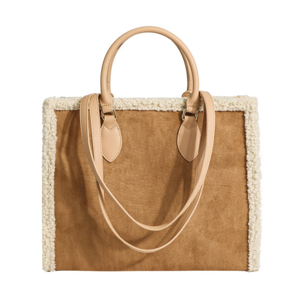 Wholesale 2023 Autumn and Winter Lamb Plush Large Capacity Tote Bag