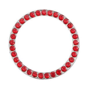 White K red diamond starting ring