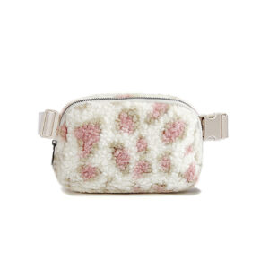 pink leopard print / Conventional plastic buckle