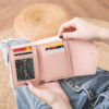 Wholesale Short Tassel Trifold Wallet PU Wallet
