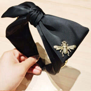 Black Bee Chain Bow Headband