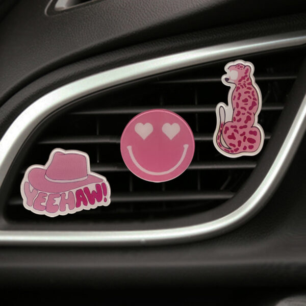 Wholesale Pink Acrylic Car Aromatherapy Clip