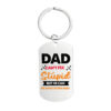 Wholesale Father's Day Color Printed Stainless Steel Keychains