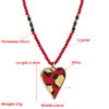 Wholesale Crystal Beaded Alloy Inlaid Leopard Print Leather Love Sweater Chain