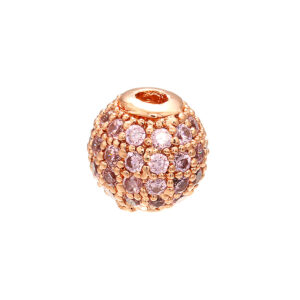Rose gold pink diamond / 6mm