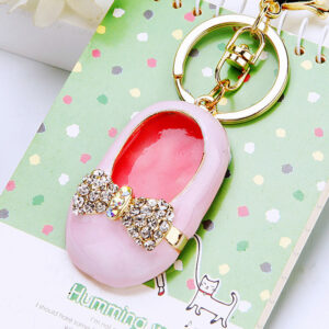 Bow shoes pink / Single OPP bag packaging