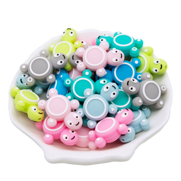 Wholesale 30*22mm Cartoon Turtle Silicone Beads