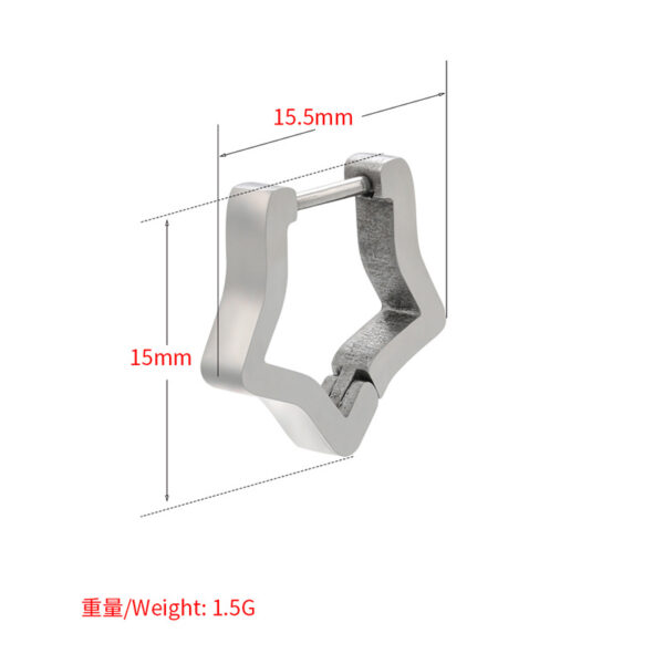 Wholesale Heart Triangle Geometric Gold Plated Earrings