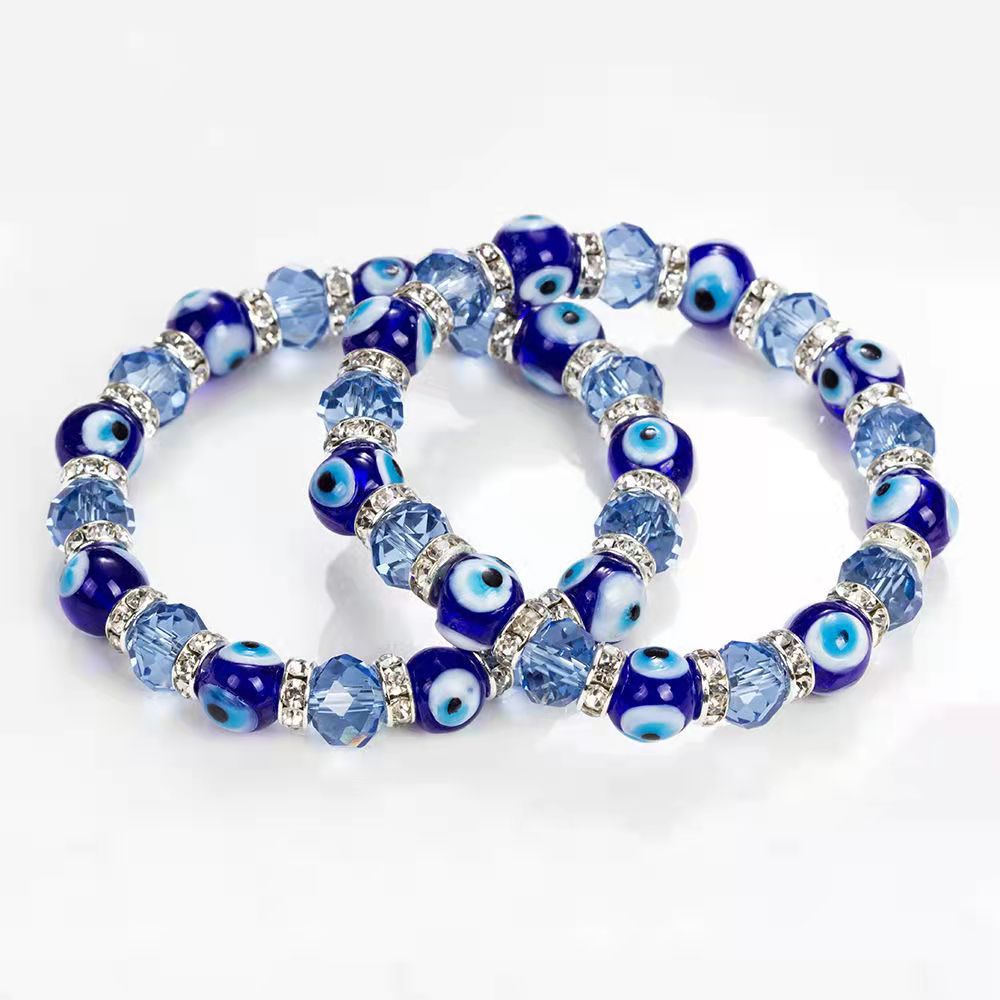 Wholesale Devil Eye Crystal Beads Bracelet