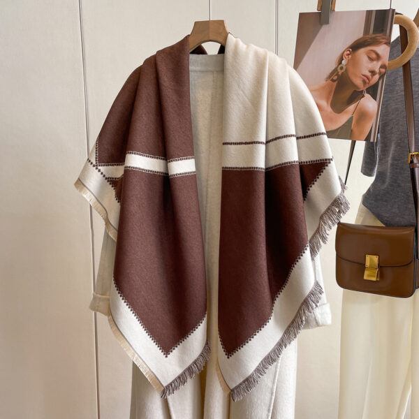 O1CN01ojxrUT27qtaRRZ39S_3434267849-0-cib Wholesale Imitation Cashmere Square Scarf Thickened Warm Shawl Cloak