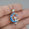 Wholesale Moon Mermaid Alloy Necklaces