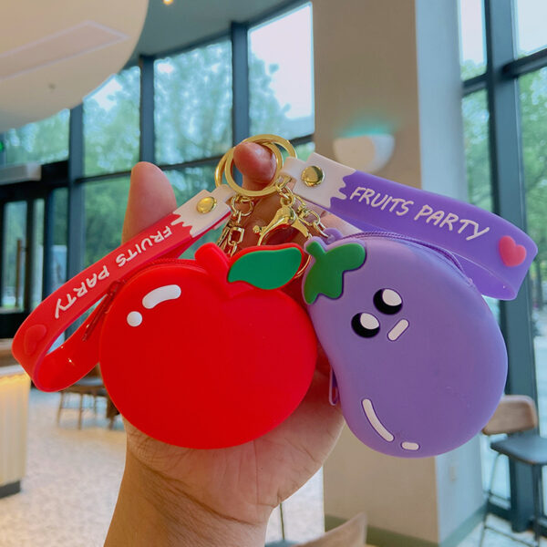 O1CN01okVDEg1IXcP2ffC3w_2211899240903-0-cib Wholesale Avocado Strawberry Cute Fruit Silicone Coin Purse Keychain