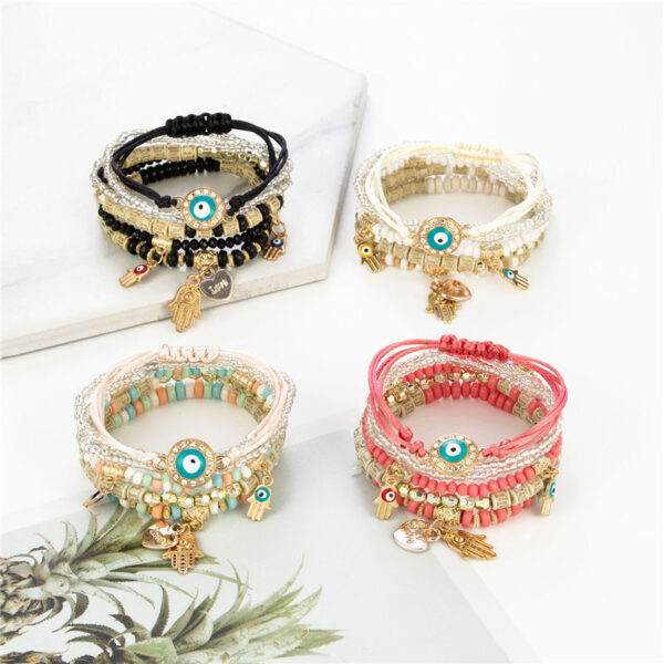 Wholesale Fashion Rice Bead Alloy Bracelet