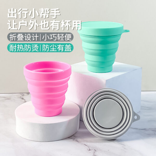 O1CN01omznw81ejSHO3Qkkb_2219683907-0-cib Wholesale Silicone 150ML Silicone Portable Stretchable Water Cup