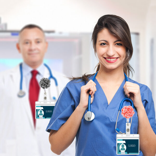 O1CN01onTCLv1DSyFrPBp1c_971130216-0-cib-1 Wholesale Badge Reels Shiny Flowers Acrylic Retractable Keychains