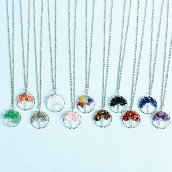 O1CN01oncRYj1Eei8QjSBFM_993710377-0-cib Wholesale Amethyst Bark Rope of Life Rose Quartz Citrine Necklace