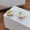 O1CN01oo88Wl2CZYZtbW6mb__3361848488-0-cib Wholesale Chinoiserie Enamel Tulip Alloy Earrings