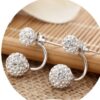 Wholesale Rhinestone Ball Alloy Earrings