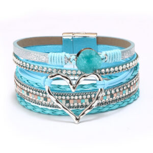 Bohemian blue love rhinestones