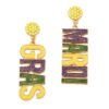 Wholesale Carnival Zinc Alloy  Mardi Gras Earrings