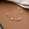 Wholesale Diamond Butterfly Alloy Bracelet