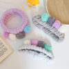 Wholesale Fabric Colored Plush Ball Hair Hoop