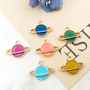 Dropping oil zinc alloy round star 12x16-1g / Lake Blue