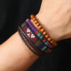 Wholesale Handwoven Bohemian Retro Diy 4 Piece Bracelet Set