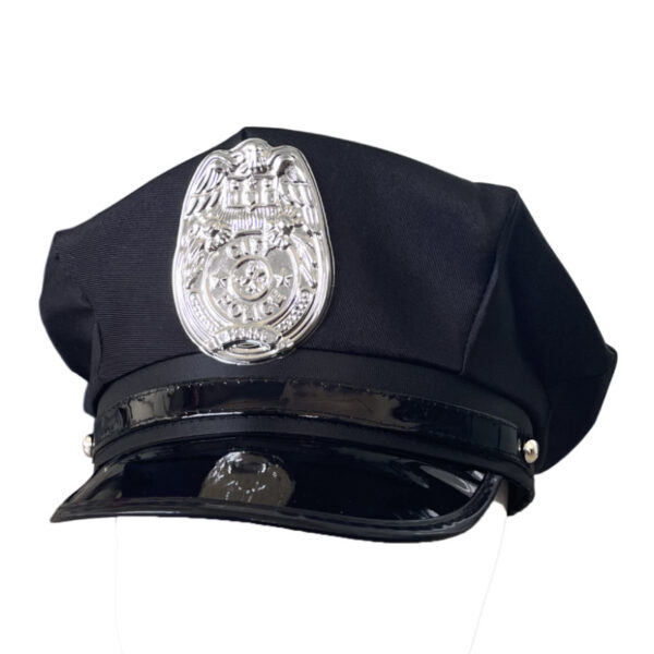 O1CN01ouwxFf1PXnxB2bLhg_2214373581851-0-cib-1 Wholesale Polyester Prop Police Cap