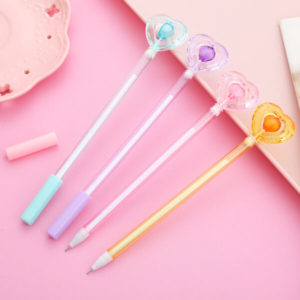 O1CN01ovsxNu2KRKKkkGk2R_2208275059553-0-cib Wholesale Plastic Crystal Heart Ballpoint Pen