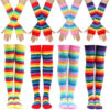 Wholesale Rainbow Striped Over-the-knee High Socks
