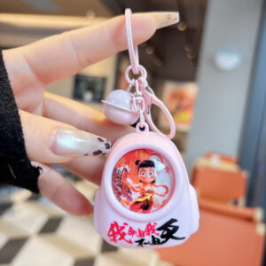 Pink schoolbag—flame nezha