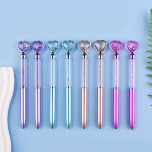 O1CN01p0Ep4I1egFVqzgGKk__2208127063900-0-cib Wholesale Metal Rod Diamond Love Ball Pen Colored Crystal Flowing Sand Broken Diamond Pen