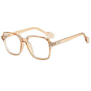 Metal hinge / Champagne frame white flat