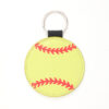 Wholesale Sports Style Baseball Football Basketball Volleyball Leather Keychain