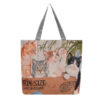 Wholesale Vintage Embroidered Cat Puppy Canvas Bag