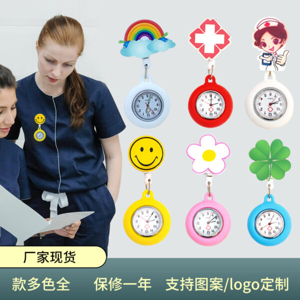 Wholesale Silicone Luminous Nurse Pocket Watch