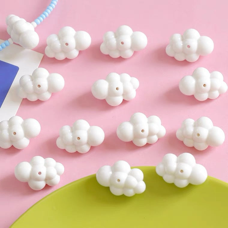 Wholesale Acrylic Colorful Cute Cloud Beads