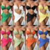 Wholesale Bandeau Skirt Polyester Swimwear